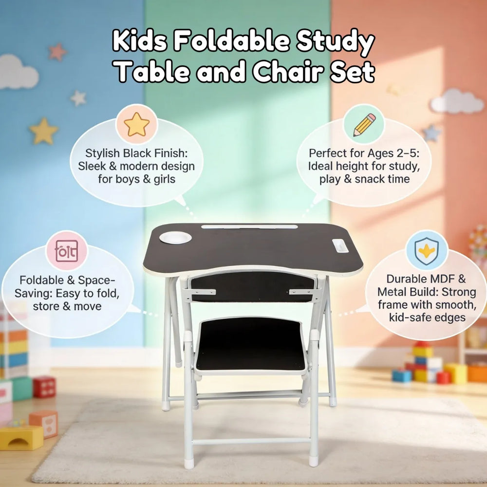 Tiny Tots Foldable Desk & Chair Set
