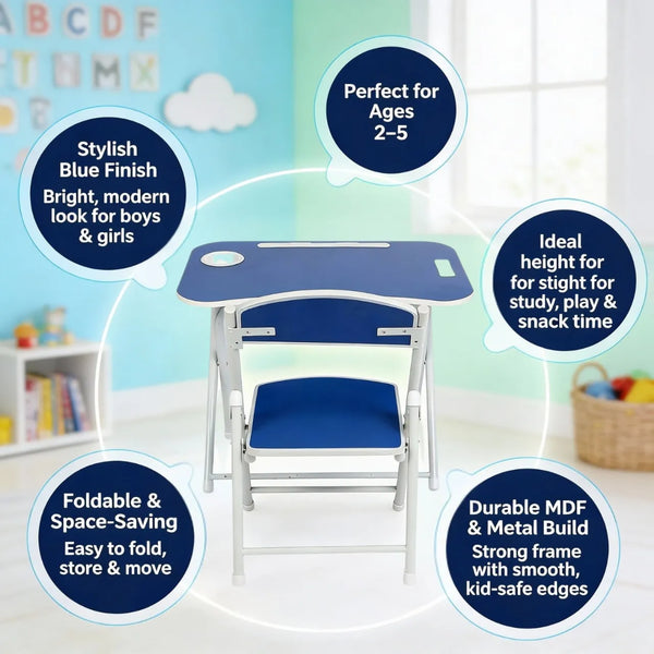 Tiny Tots Foldable Desk & Chair Set