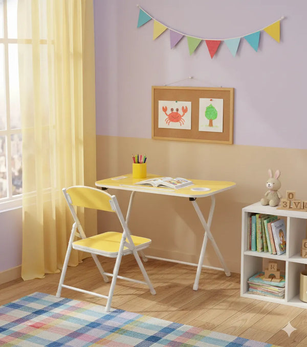 Tiny Tots Foldable Desk & Chair Set