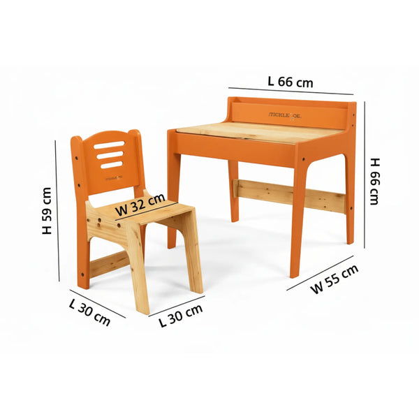 PineWood Table Chair Set (2-10 yrs)