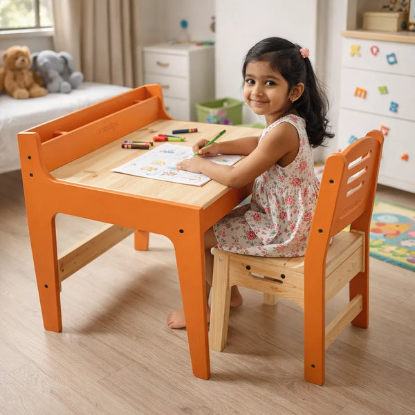 PineWood Table Chair Set (2-10 yrs)