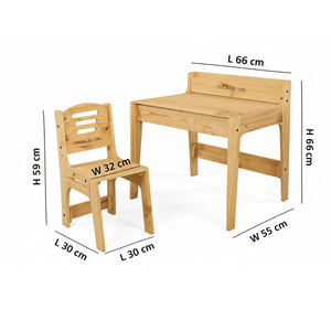PineWood Table Chair Set (2-10 yrs)