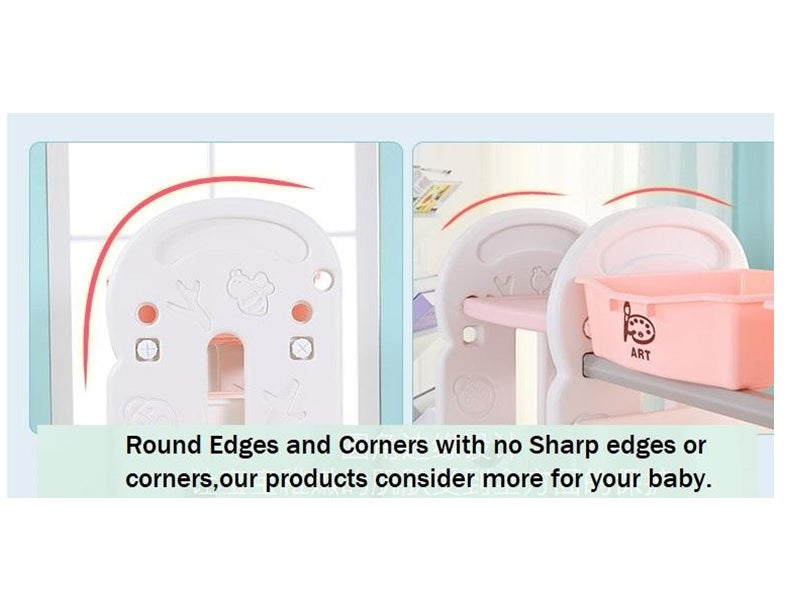 Basket Shelf Rack Pink (Medium)