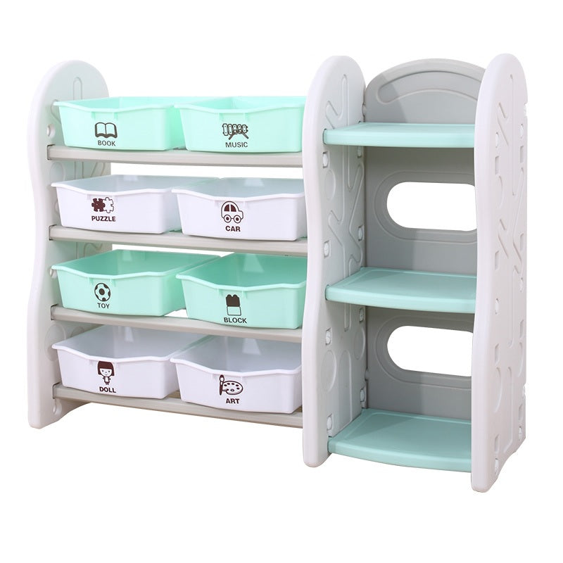 Basket Shelf Rack Green (Medium)