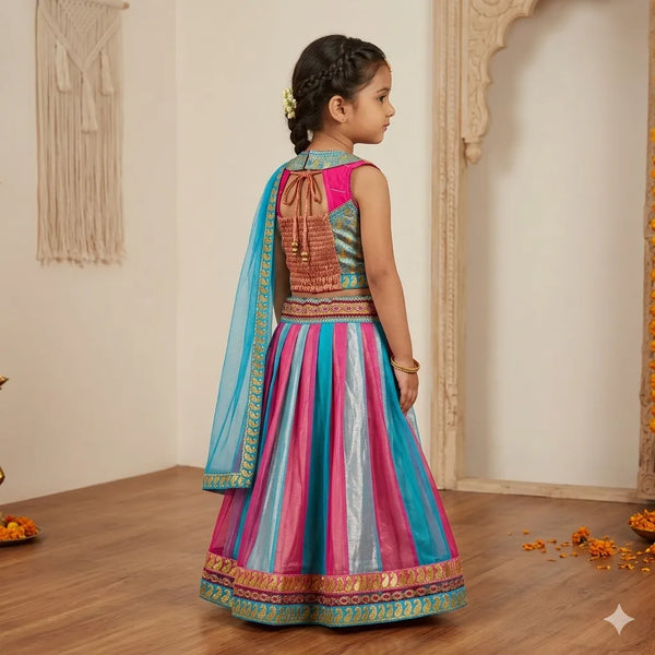 Festive Wear 3 Piece Lehenga Choli Set 2-3 Years