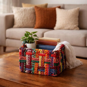 Square Cotton Basket - Small