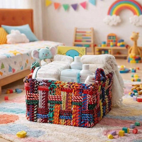 Square Cotton Basket - Large