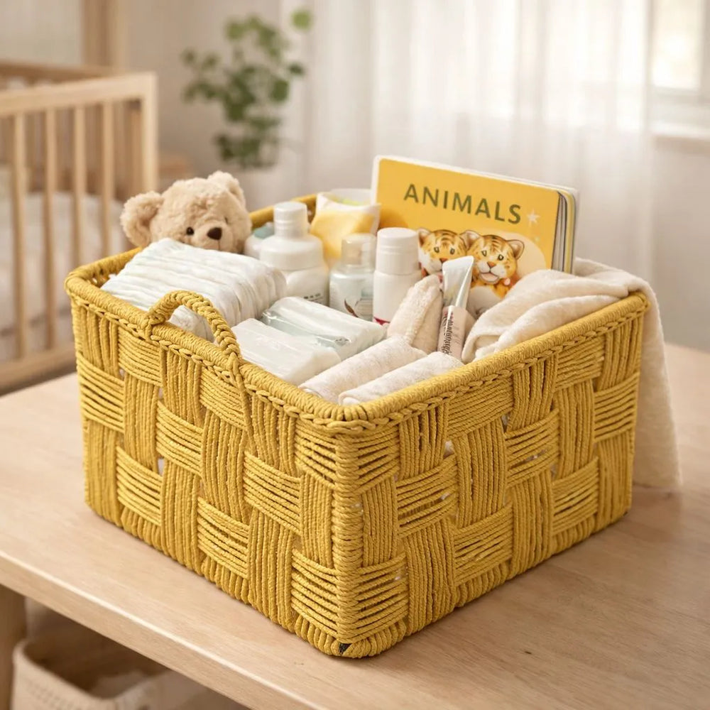 Square Cotton Basket - Large