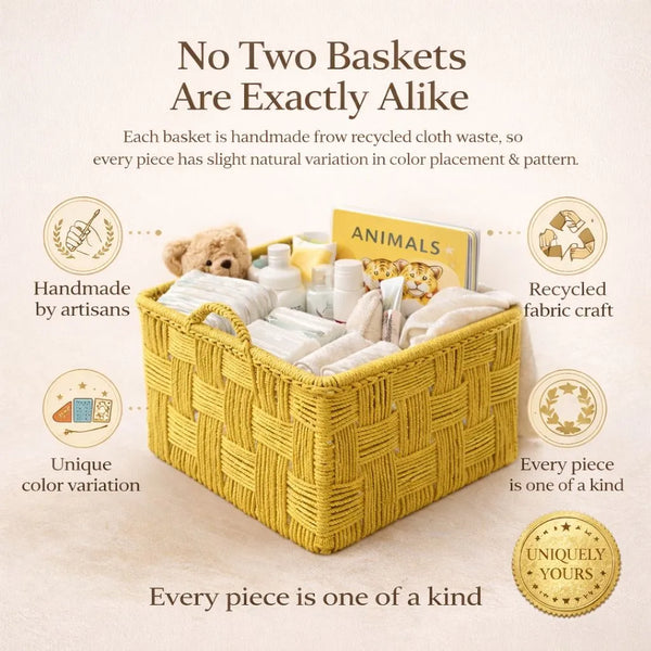 Square Cotton Basket - Large
