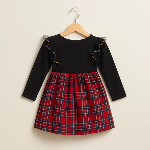 Crimson Check Frock