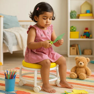 Kids Stool on Wheels