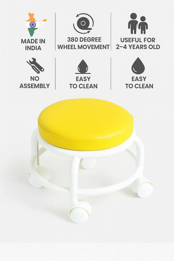 Kids Stool on Wheels