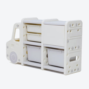 Storage Rack with Plastic Baskets