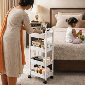 Sleek Storage 4-Layer Trolley