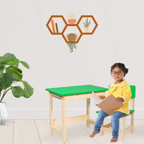 Tiny Tots Wooden Desk & Chair Set