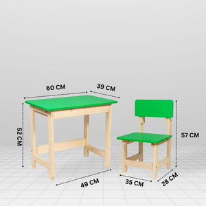 Tiny Tots Wooden Desk & Chair Set