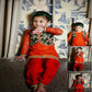 Red Girl's Cotton Salwar Suit 6-7 Years
