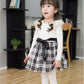 White Black Dress Plaids Cotton Frills 2-6 Years