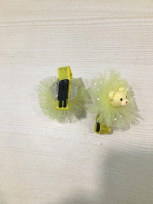 Yellow Glitter Clips