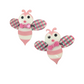Pink Bee Hair Clips