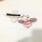 Pink Bee Hair Clips