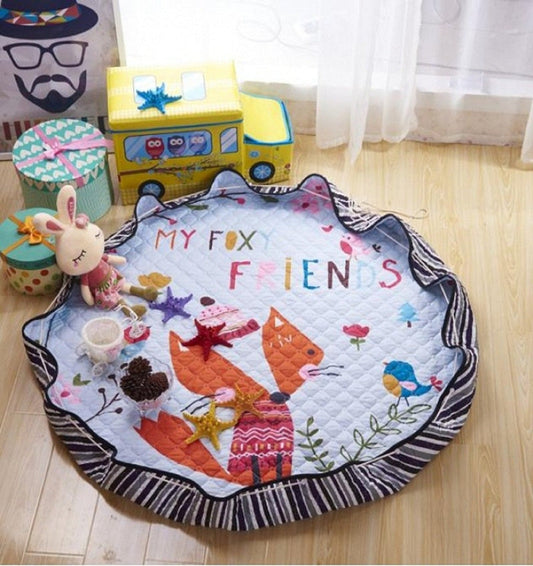 Fox Pattern Play & Go Mat