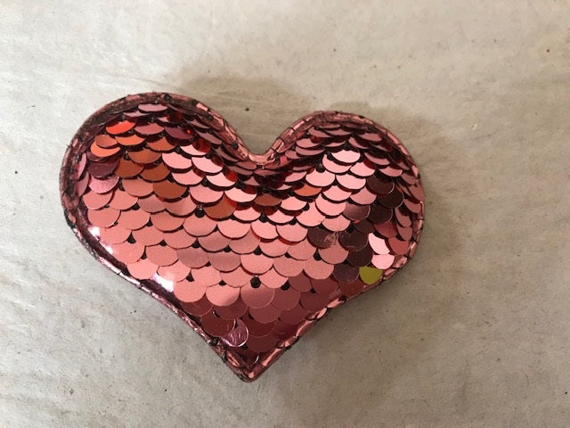 Heart Hair Clip Red