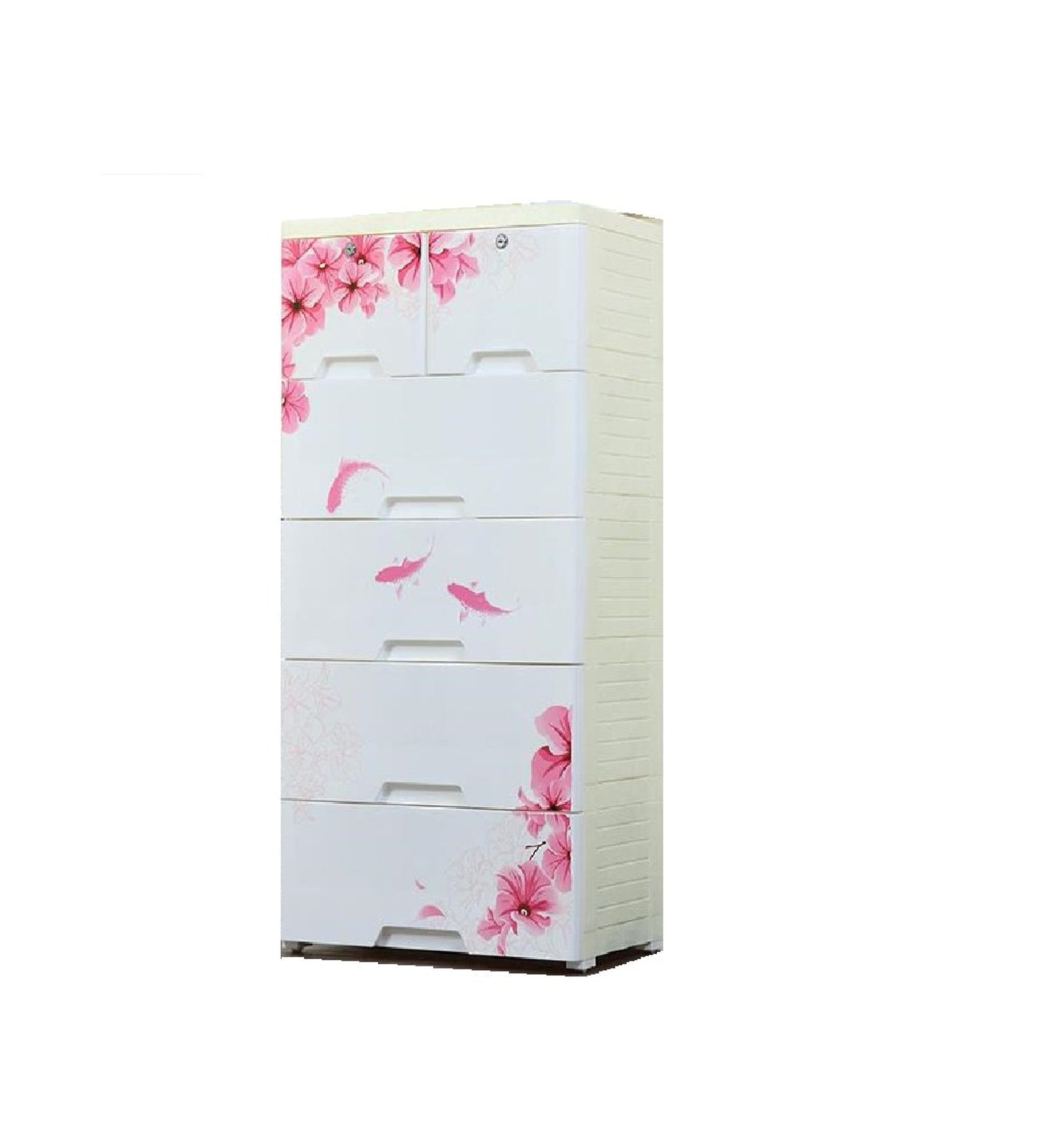 Pink Flower Chest of Drawer