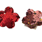 Flower Hair Clips Red
