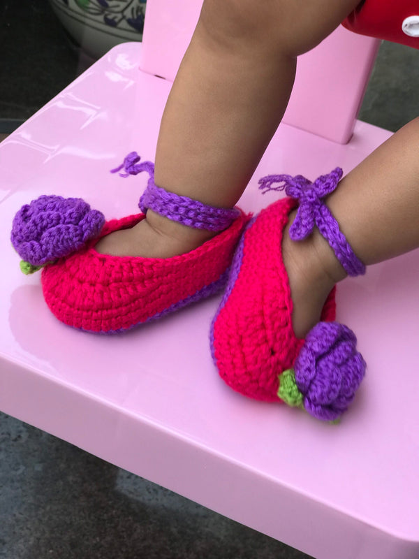 Newborn Baby Handmade Prewalker Booties 9-12 Months