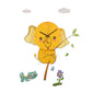 Wall Clock Elephant