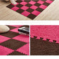 Soft Fur EVA Mats 10 pcs Rose & Coffee