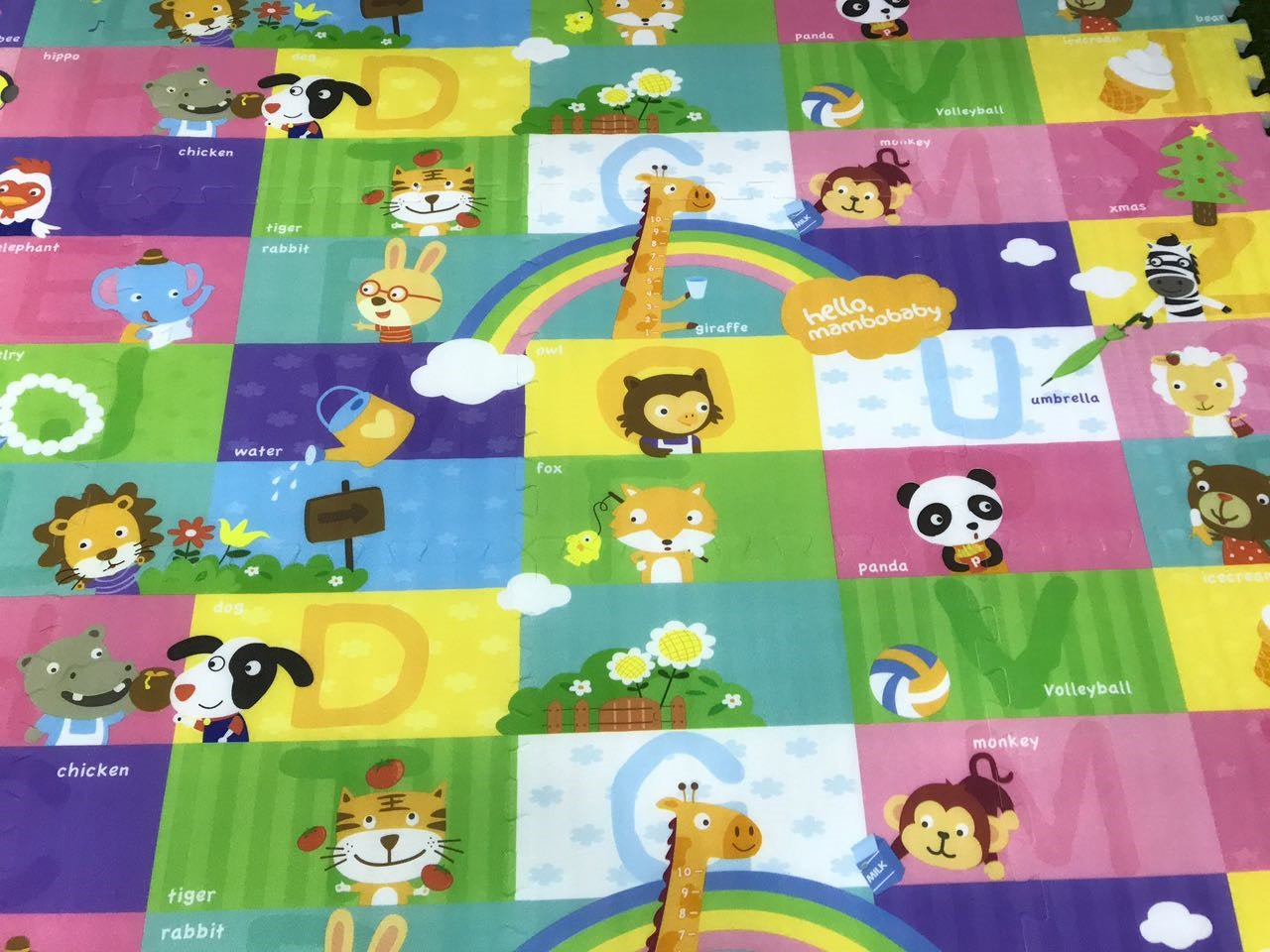 Wild Animal Zoo Foam Play Puzzle Mat 12 Pcs