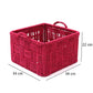 Cotton Rope Basket Red (Large)