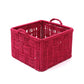 Cotton Rope Basket Red (Large)