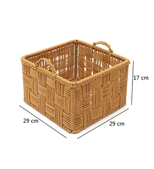 Cotton Rope Basket Yellow 2 (L+S)