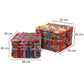 Home Storage Kids Multipurpose Cotton Rope Basket with Lid (Multicolor), Set of 2, 35L x 35W x 25H cm & 30L x 30W x 19H cm