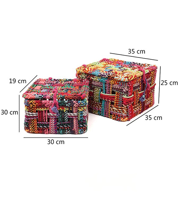LidLock Cotton Basket Set