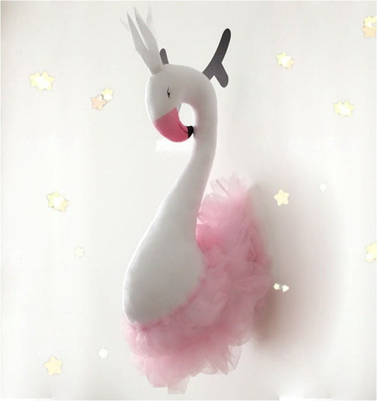 Pink Swan Wall Decor