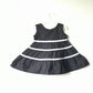 Black Dress Stripes Cotton Party 2-6 Years