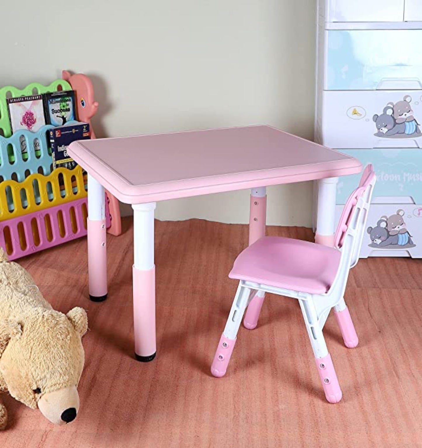 Height Adjustable Desk Chair Pink (2-10 yrs)