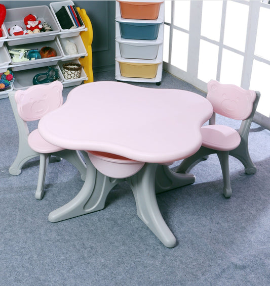 Table & Chair Set With Baskets Pink (2-8 yrs)
