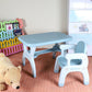 Table Chair with Storage Blue