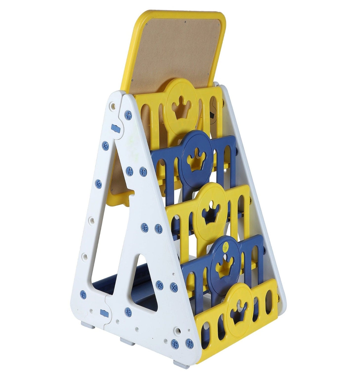 Book rack with White Board Yellow
