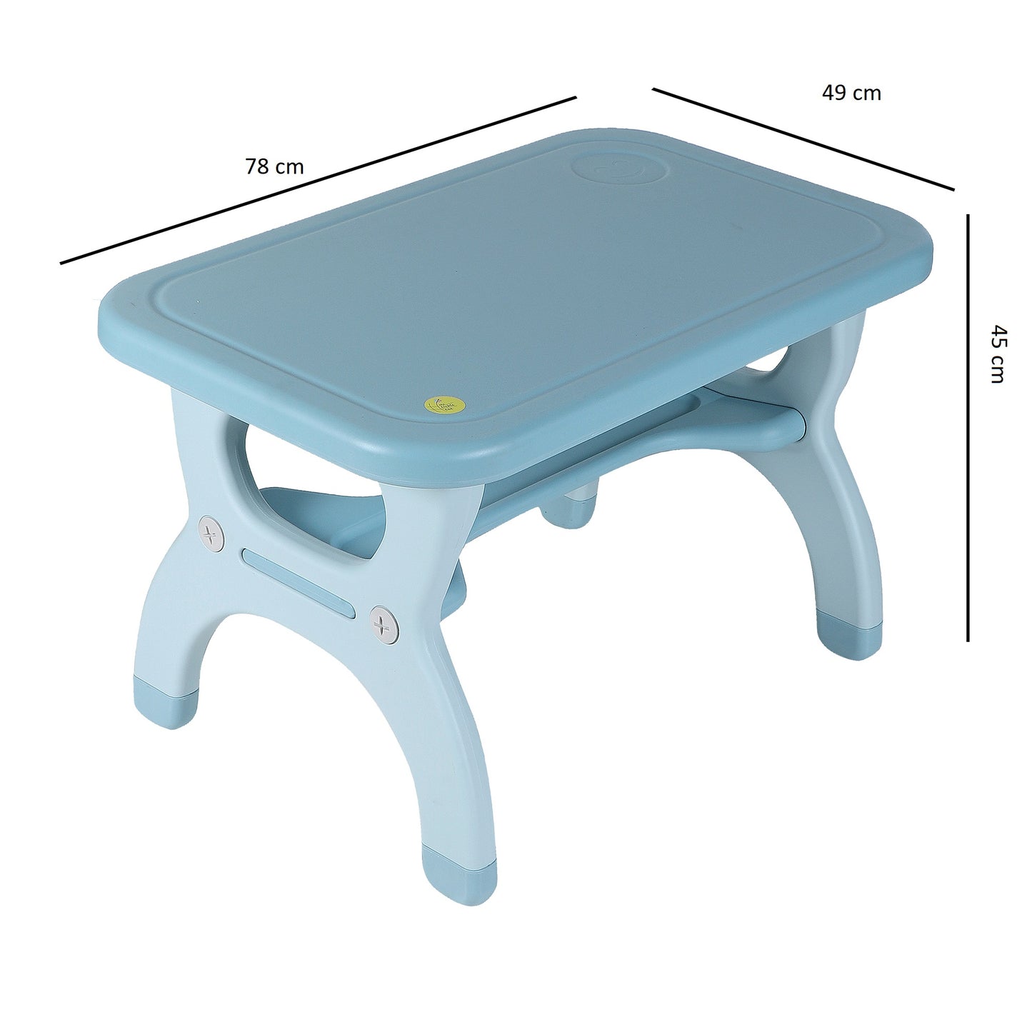 Table Chair with Storage Blue