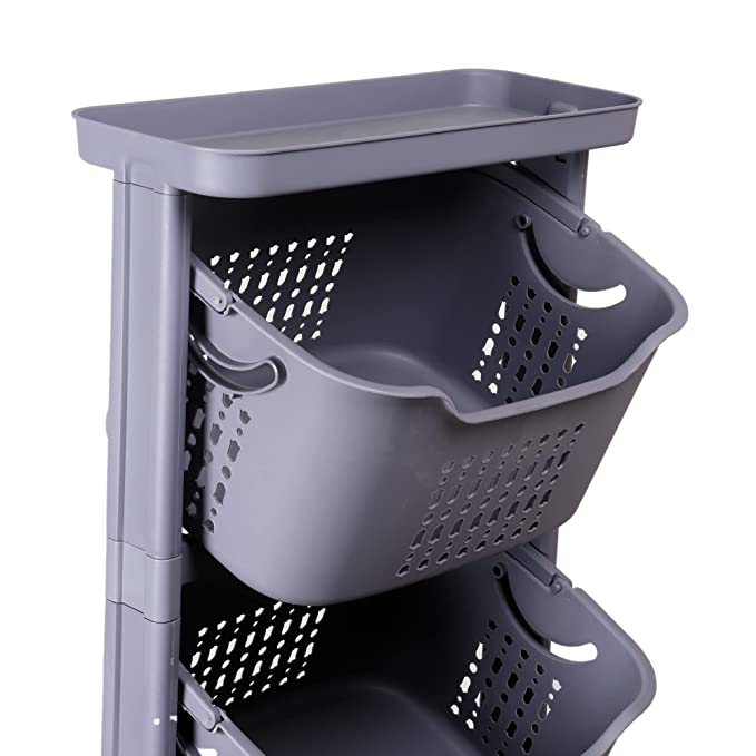 Storage Rolling Cart (Grey)
