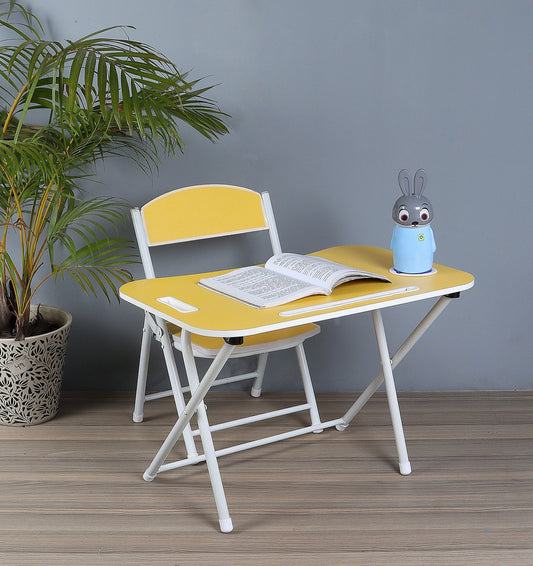 Foldable Table Chair Set Yellow (3-6 yrs)
