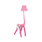 Pink Monkey Fabric Floor Lamp