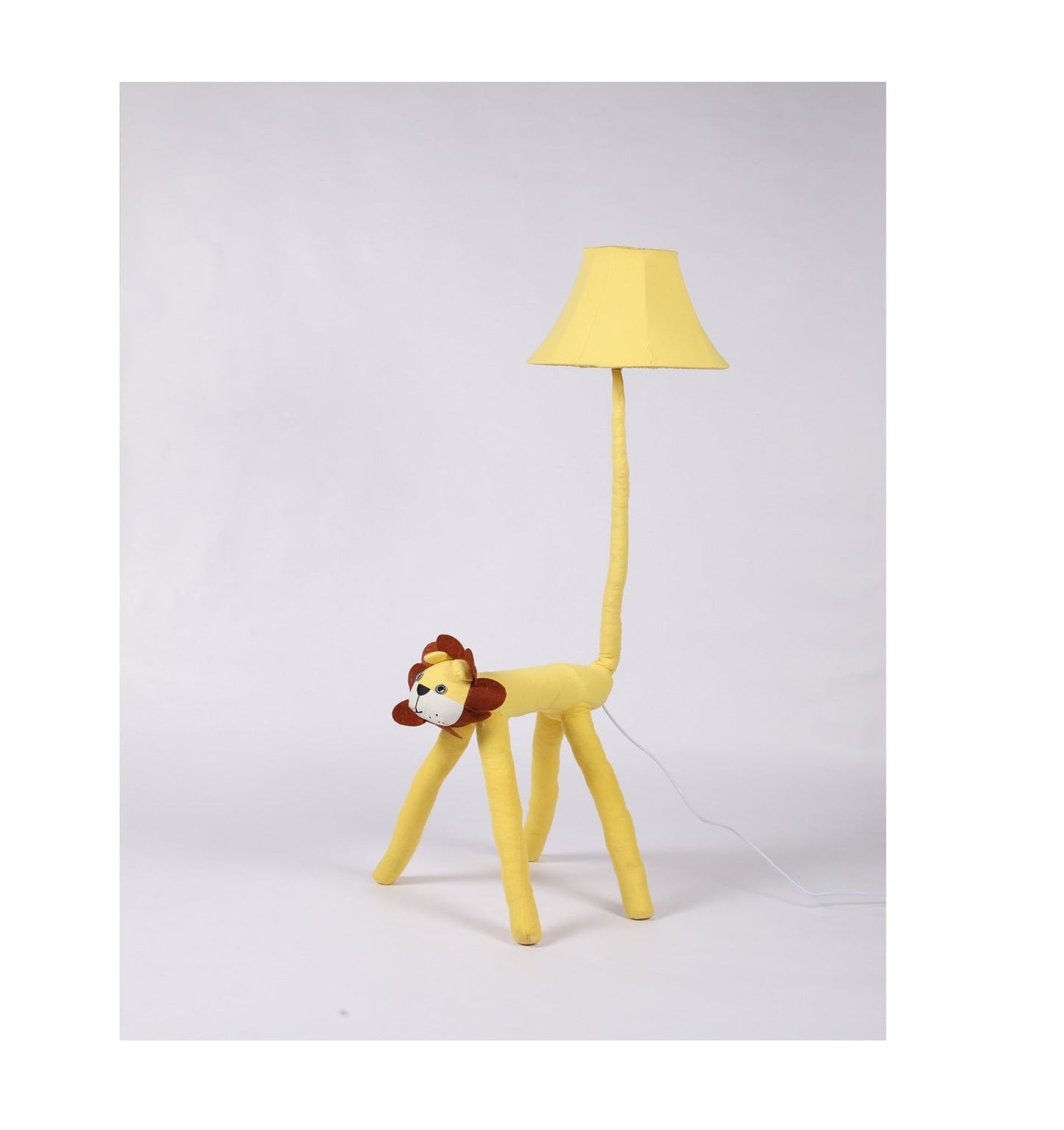 Lion Fabric Floor Lamp