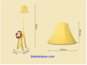 Lion Fabric Floor Lamp